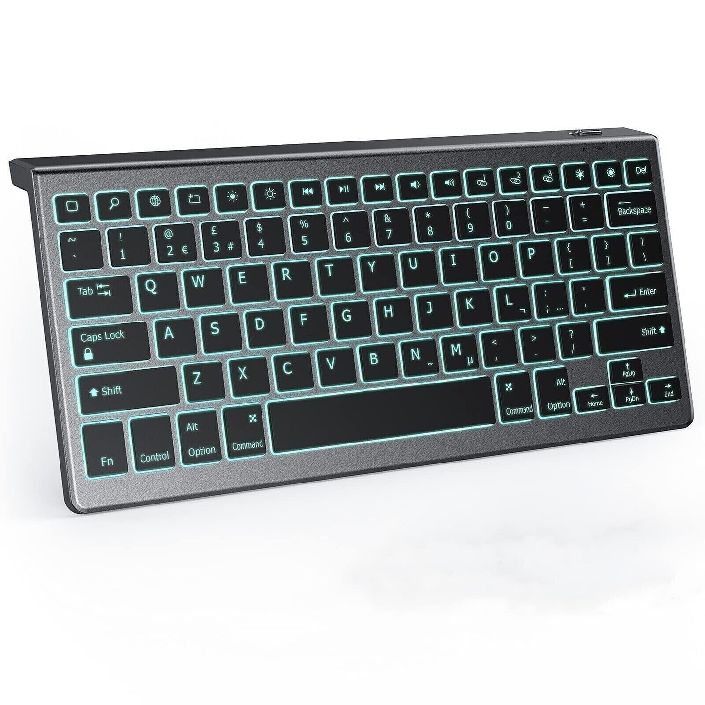 Wireless Bluetooth Backlit Rechargeable Keyboard,Space Grey